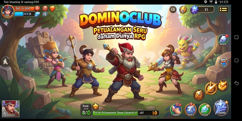 Tampilan gameplay seru dari DOMINOCLUB yang memukau.