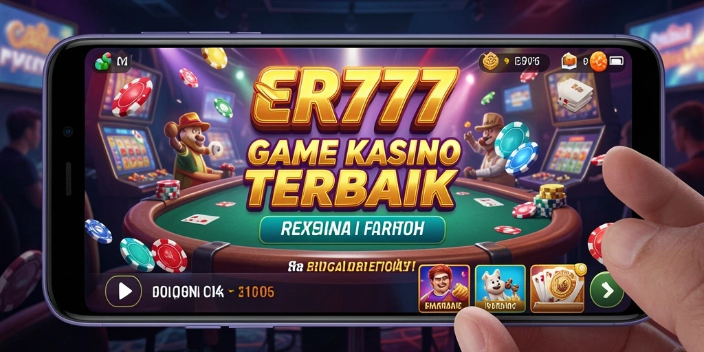 Tampilan gameplay menarik dari ER777 dengan berbagai pilihan permainan Kasino.