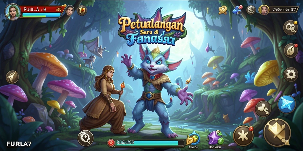 Tampilan gameplay seru dan menantang di FURLA77.
