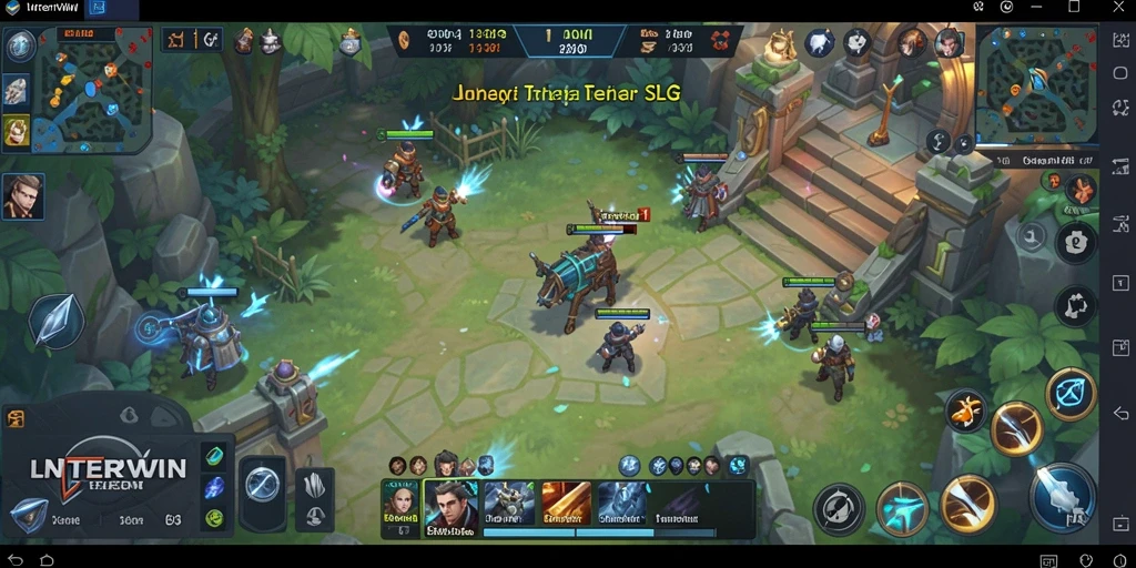 Tampilan grafis menawan dari gameplay LNTERWIN yang menegangkan.