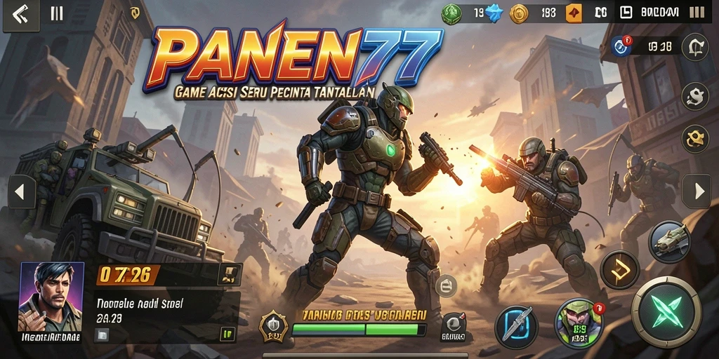 Tampilan seru gameplay PANEN77 dengan aksi mendebarkan.