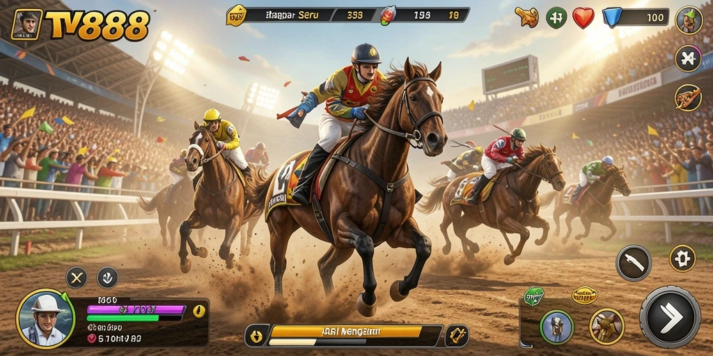 Tampilan gameplay TV888 yang mendebarkan dan seru.