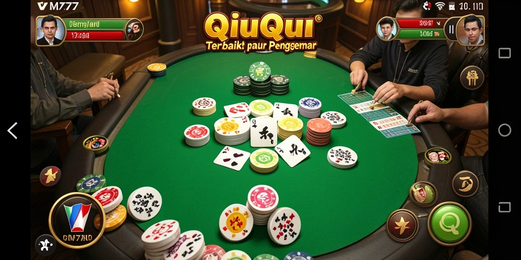 Tampilan gameplay QiuQiu yang seru dan interaktif.